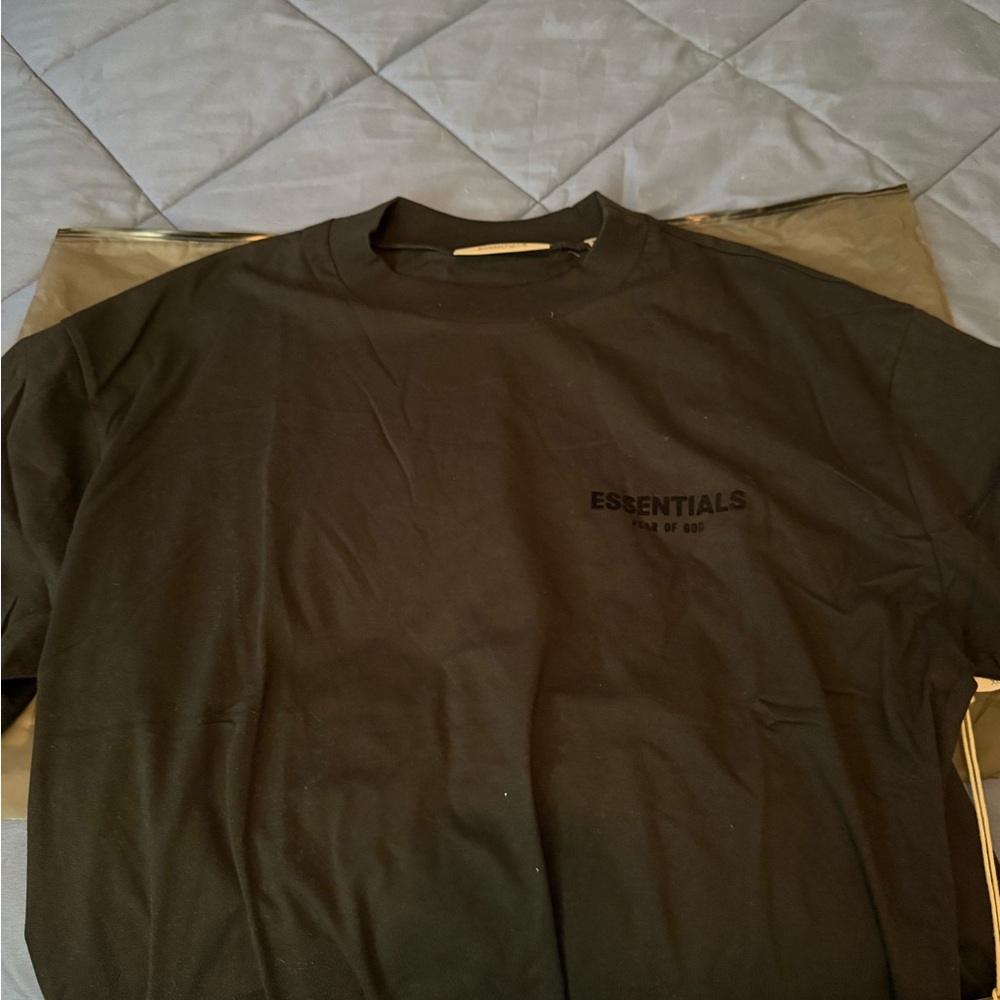 Essentials Black T-Shirt for Men XL